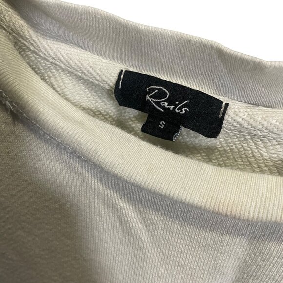 Rails S Multicolor Tie-Dye Pullover Sweatshirt Cotton Blend Blue/White - Picture 3 of 4